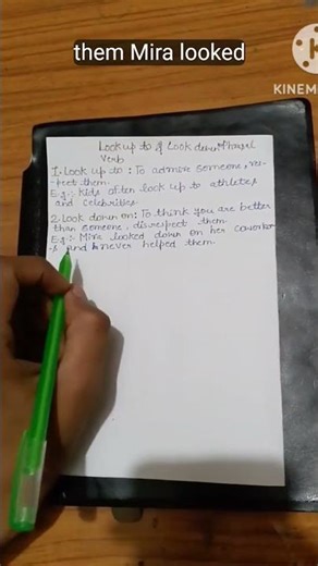 Phrasal Verbs You Must Know: Look Up To vs Look Down On