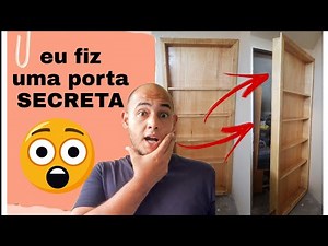 Como Fazer uma Porta Secreta - Secret door in your house