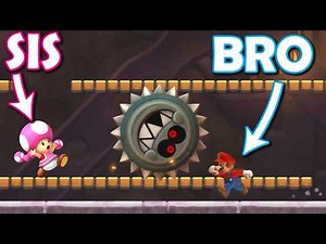 The HARDEST World (we think) New Super Mario Bros U Deluxe Co-op First Playthrough
