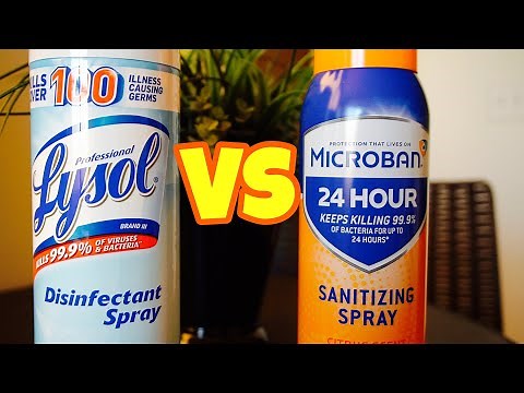 Lysol VS Microban | Sanitizing Spray Comparison