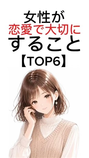 【実は知らない】女性が恋愛で大切にすること6選 #恋愛雑学 #恋愛 #恋愛心理学 #雑学