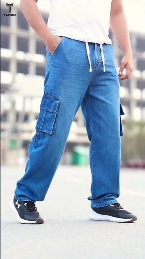 Denim Men's Multipockets Baggy Jeans 👖 Premium Loose Fit Streetwear Denim