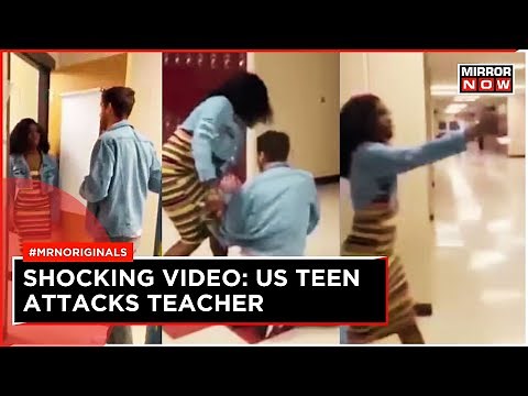 US Viral Video: High School Student Pepper Sprays Teacher Twice For Taking Her Phone | US News