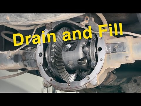 Changing the rear differential oil on a Chevy 1500 (10 bolt)
