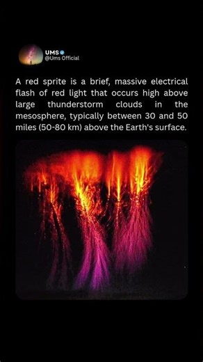 Mysterious Sky Phenomenon Red Sprite #mysterious
