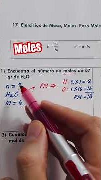Calculating moles in #chemistry