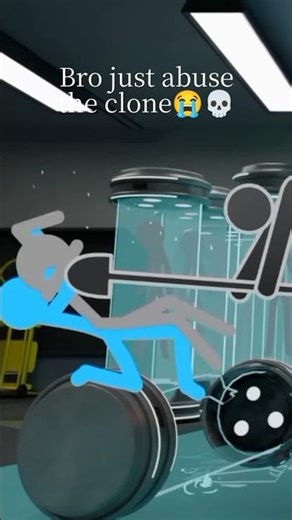 Poor clone💀😭 | AvA #shorts #avm #alanbecker #animation #stickman