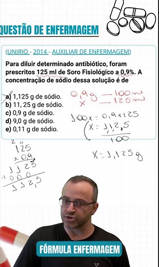 Cálculos de Medicamentos para Enfermagem: Questões de Concursos
