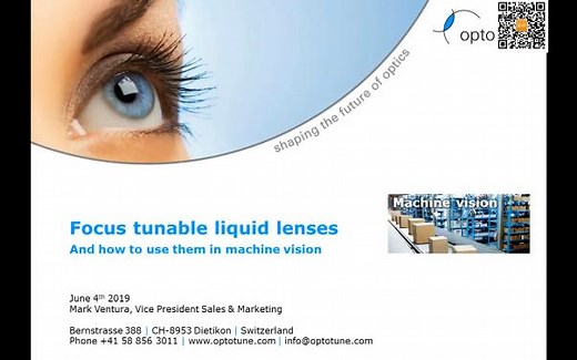 Optotune 液体透镜在机器视觉中的应用
