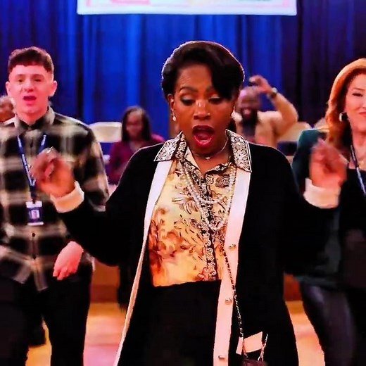 The teachers do the Wild Wild West Line Dance #abbottelementary #funnyshorts #shorts