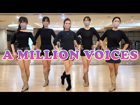 A MILLION VOICES - LINE DANCE (Jo Kinser, Ivonne Verhagen, Rhoda Lai & Heather Barton)
