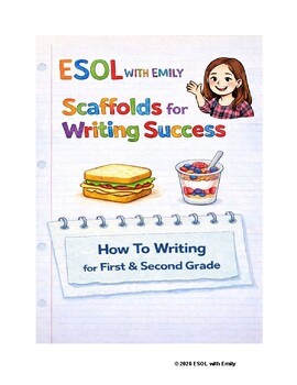 How-To Make Food Writing | Visual Writing Scaffolds for ESOL (Grades 1–2)