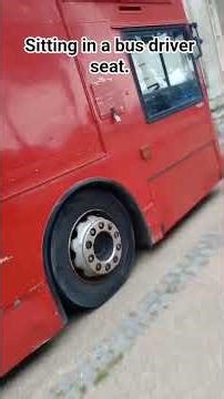 Sitting in a bus driver seat