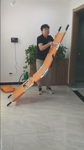 First aid foldable stretcher