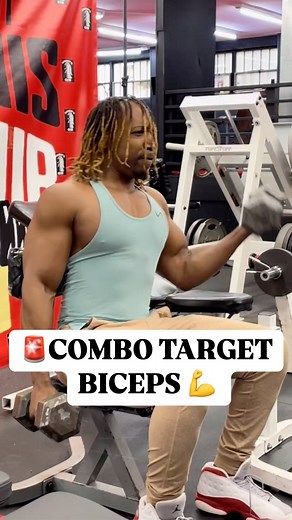 GROW BICEPS GROW!!! 💪🚨❗️ #theydontdothisatyourgym In the words of CT FLETCHER! These biceps must grow! 💪 And why not try this amazing combo I came up with today 😱🫡😬 Dm me to purchase my $10 written workout programs 📲📝 | Knight's Gym