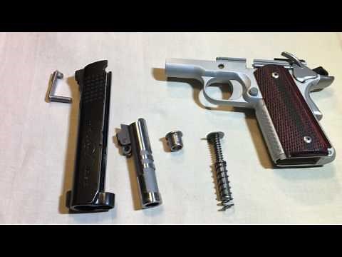 Kimber Super Carry Ultra .45 ACP: Field Strip without take-down tool.