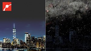🌃🌍 Imagine gazing at the hidden stars behind seven of the world’s brightest cities. Here’s what the dazzling night sky looks like if we could turn off every light for Earth Hour. #BiggestHourForEarth #EarthHour2023 #ClimateAction #Astronomy #Astrophotography #MilkyWay | Museum of Science, Boston