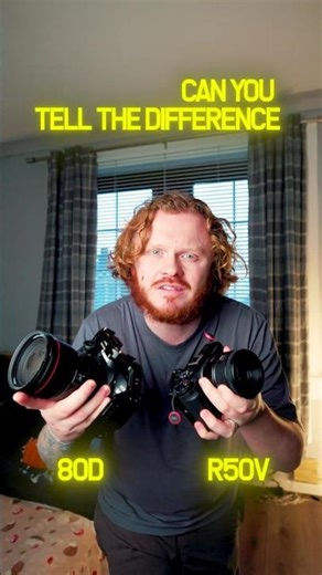 R50v Vs 80d 📸Can you Tell the Difference 🤔#filmmaking #contentcreation #canon