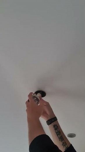 easy change downlighter bulb in bathroom #diy #bulb #hacks #bathroom