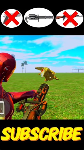 Crocodile 🐊 VS all gun kill challenge indian bikes driving 3d #shorts #vs #challenge #crocodilevs