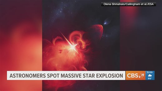 Astronomers spot massive star explosion