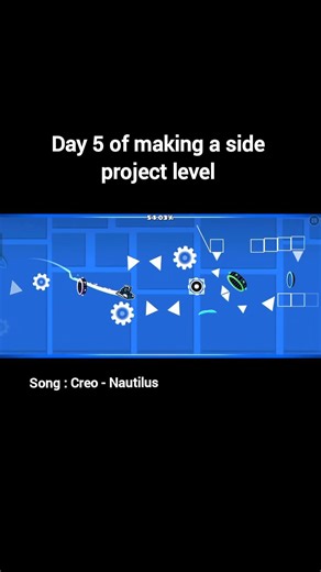 Day 5 of making a side project level | Geometry Dash #geometrydash