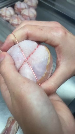 3.1K views · 36 reactions |  just making ➡️  chicken parcels ➡️ boneless chicken leg, stuffed with sage & onion stuffing , wrapped in streaky bacon and finished in a salt & pepper glaze ‍ ideal for oven or air fryer #homemade #chicken #parcels #ovenready #dorset #butcher #shoplocal #supportsmallbusiness | Webbs butchers | Facebook