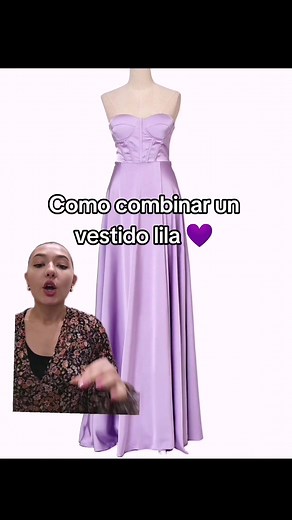 Ideas para combinar un vestido lila de invitada 💟