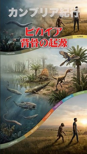 背骨の起源｜5億年前の小さな生物