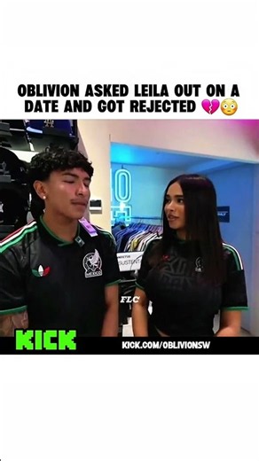 Oblivion Asked Leila Out on a DATE and Got REJECTED 💔😳 #oblivion #kick #shorts