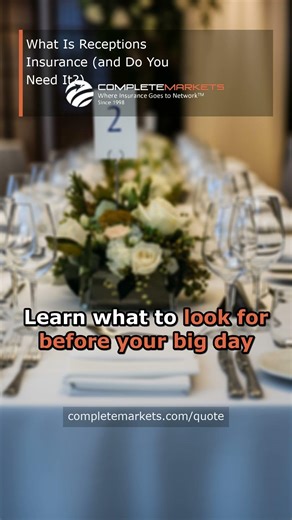 What Is Receptions Insurance (and Do You Need It?)