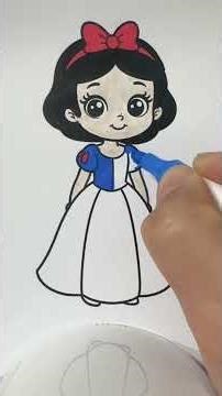 Snow White Coloring Page 👑🍎 | Relaxing Coloring ASMR | Princess Coloring #coloring #asmr