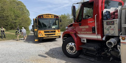 Students evacuated from Dickson County school bus after suspected brake fire