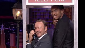 Karl-Anthony Towns Gets Stuffed into a Phone Booth with Kevin Spacey on 'Tonight Show'