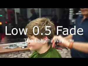 Easy 0.5 Low Fade - Messy Quiff Pomp - Thick Hair Tutorial - Barber