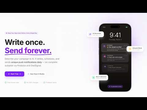 AI Push Notifications on Autopilot — PushPilot Product Demo
