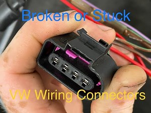 Undoing broken or stubborn VW/Audi wiring connectors.
