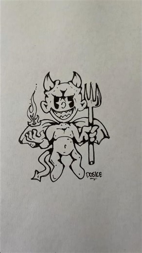 How to draw a devil