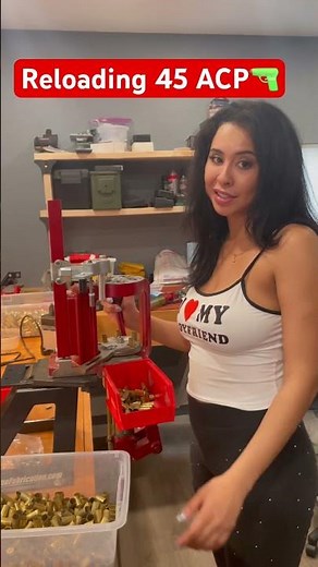 Reloading 45 ACP. Hornady lock n load is a great tool for this! #ammo #hornady #locknload #bullets