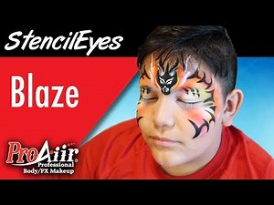 StencilEyes Blaze Airbrush Face Painting