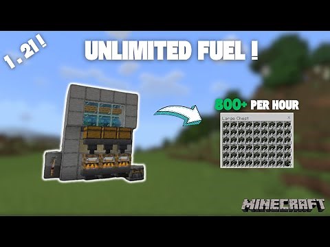 EASY & EFFICIENT 1.21 AUTOMATIC FUEL FARM IN MINECRAFT BEDROCK | ULTIMATE MINECRAFT TUTORIALS