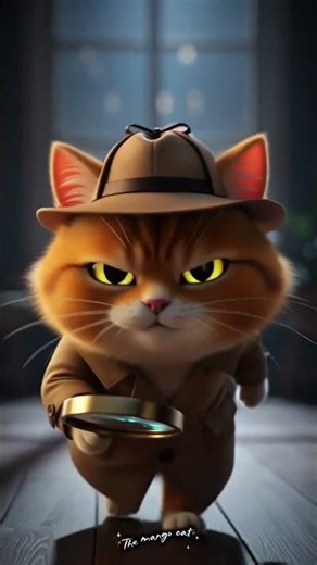 Mango Cat vs Invisible Thief 😂🐱 | Funny Cat Animation Shorts | 3D Cartoon Comedy