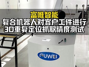 复合机器人对客户工件进行3D重复定位抓取精度测试