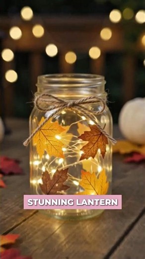 DIY Mason Jar Lantern 🏮✨ | Beautiful Homemade Lantern | Easy Mason Jar Craft & Home Decor