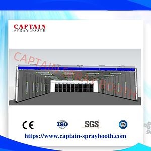 [Hot Item] 17m-12m-3m Folding Industrial Paint Booth for Steel Structure / Truck
