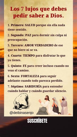 Los 7 lujos que debes pedir a Dios 🙏 #frases #reflexion #motivacion #shorts #viralshorts