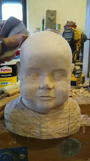 Wood Carving Tutorial: Carving a Baby Face in Wood