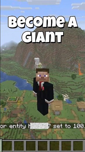 Become a GIANT in Minecraft - Secret Size Trick!