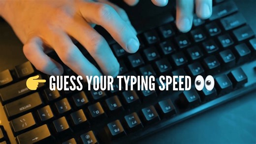 Guess your typing speed 👀⌨️ Beginner: 20–30 WPM Average: 40–50 WPM Fast: 60 WPM 👇 Comment your guess below! | Typing Mentor