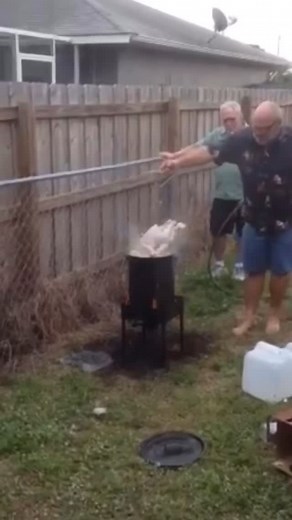 We’re laughing …. but also sweating a little. 😅 Don’t be like these guys. Practice safe cooking and follow proper frying steps to avoid a holiday disaster! 🦃 #thanksgiving #turkey #fails #safecooking | Macon-Bibb Emergency Management Agency